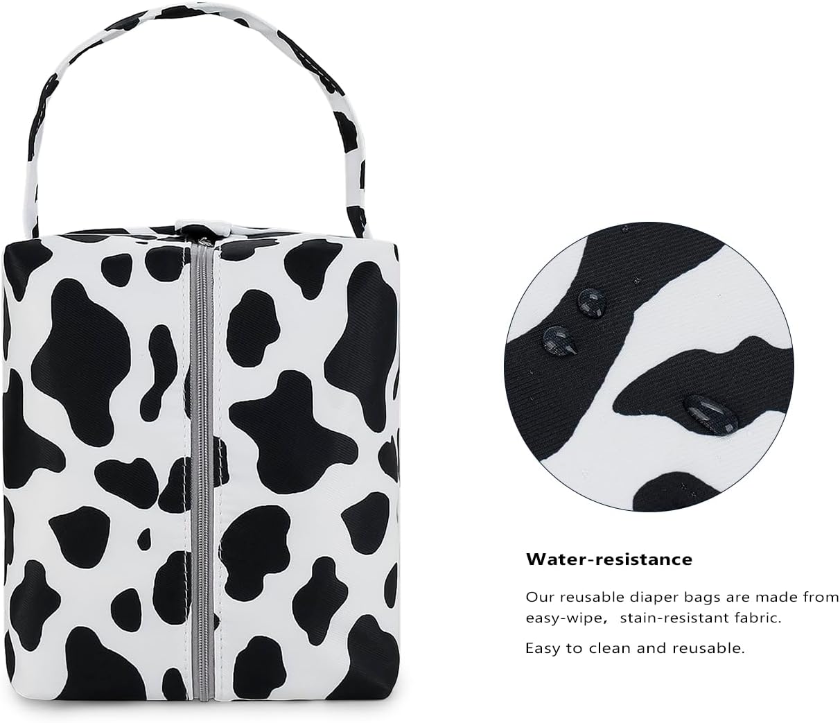MOMIGO Wet Dry Bags for Baby Cloth Diapers - Waterproof Pod Hanging Diaper Bag Reusable, Washable for Baby Stroller, Diaper Bag, Breast Pump Parts, Travel Bag