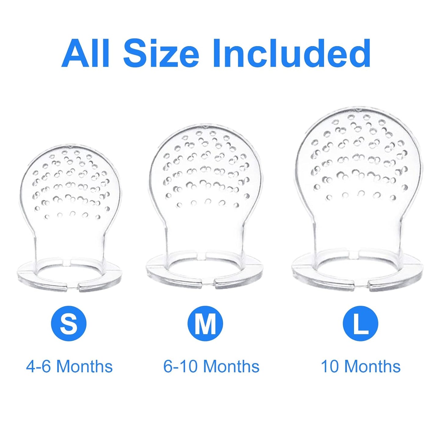 WAJIAYON Baby Fruit Feeder Pacifier | Infant Food Feeder Pacifier & Food Dispensing Spoon | Fresh Fruit Teethers for Babies | Silicone Feeder Baby,Mesh teethers for Babies Gifts for Boys and Girls