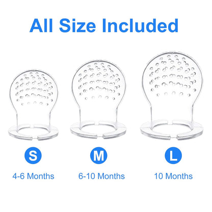 WAJIAYON Baby Fruit Feeder Pacifier | Infant Food Feeder Pacifier & Food Dispensing Spoon | Fresh Fruit Teethers for Babies | Silicone Feeder Baby,Mesh teethers for Babies Gifts for Boys and Girls