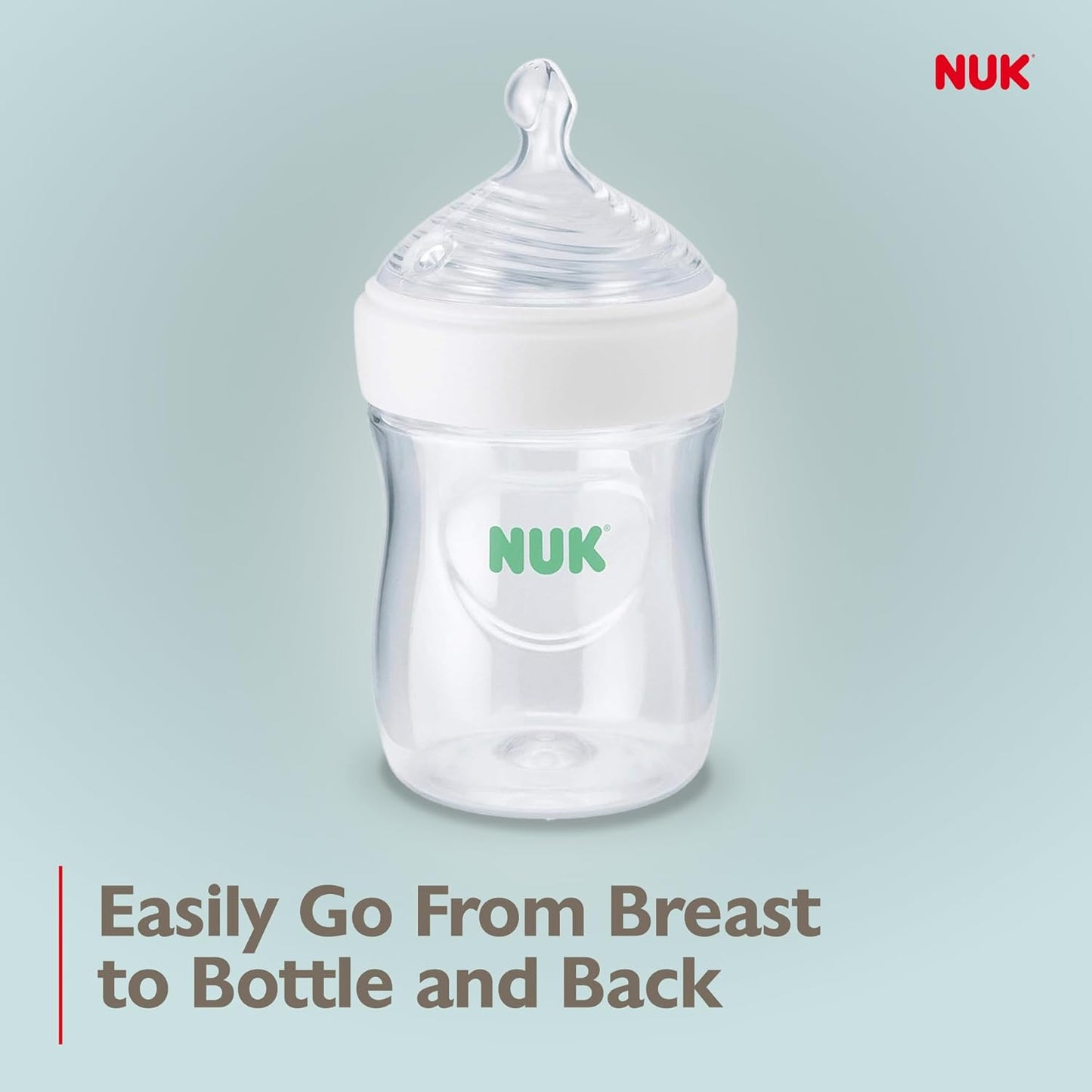NUK Simply Natural Baby Bottle with SafeTemp