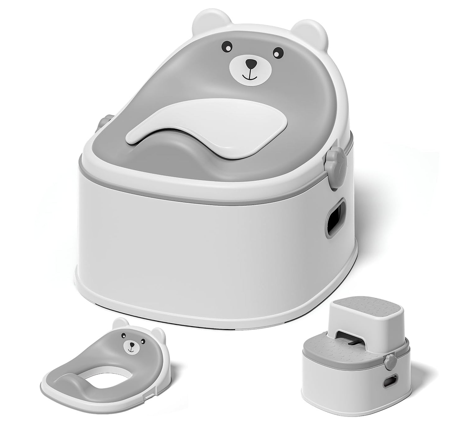 3-in-1 Toddler Potty Training Toilet for Boys & Girls - Convertible Potty Chair with Step Stool for Toddlers 1-3, Anti-Slip Design Toddler Toilet Seat - Removable & Easy to Clean