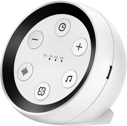 Continuous Sound Machine Battery Small White Noise Machine for Baby Kids Adult with 32 Soothing Sounds 32 Volume Levels Sleep Brown Noise Machine for Travel Office Privacy with 4 Timer & Memory