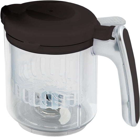 Replacement Stirring Cup & Blade with Steaming Basket for EVLA'S Baby Food Maker - Gray