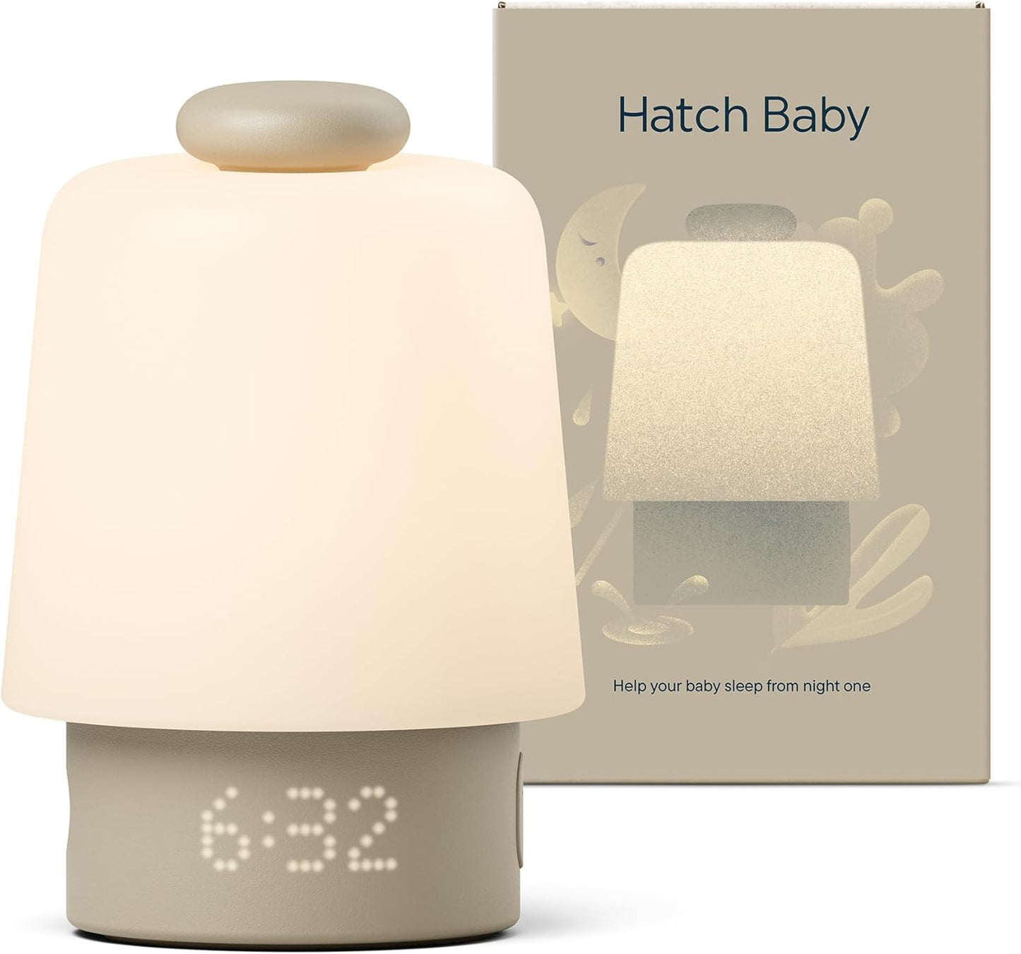 Hatch Baby Sound Machine, Night Light (Putty) | Sleep Support | Registry Essential, Routine Builder, Time-to-Rise Alarm Clock, White Noise, Nursery Stories, Toddler Kids (Wi-Fi)
