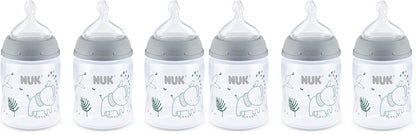 NUK Smooth Flow Anti Colic Baby Bottle, Elephant, 5 Ounce (3 Pack)