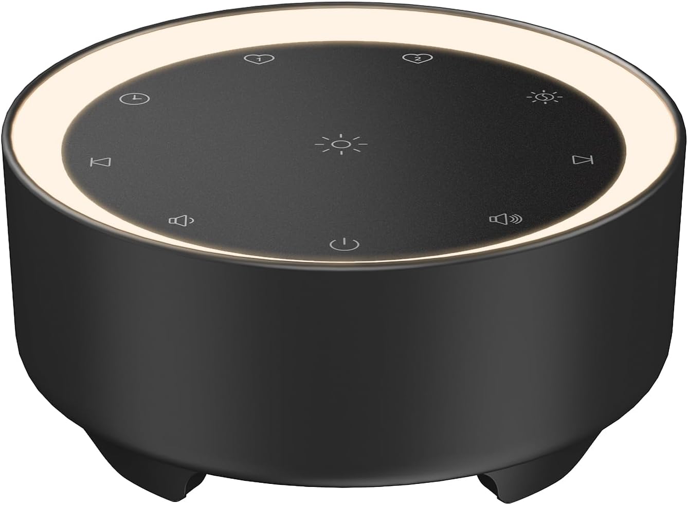 Kipcush White Noise Machine for Sleeping, 20 Soothing Sounds Including White Pink Brown Noise, Fan and Nature, Custom Shortcut Buttons, Dimmable Night Light, 8 Hour Timer, USB Powered