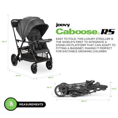 Joovy Caboose LX Tandem Stand-on Stroller, Black