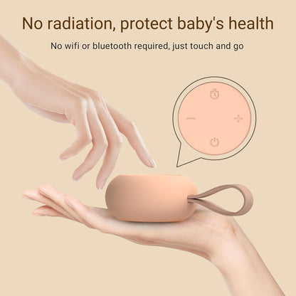 Portable Baby Sound Machine [White Noise for Babies Kids Adults][Timer Function][12 Soothing Sounds][Sleep Soother] 15 Hours Battery Life, Travel,Registry,Gifts,Shower,Clips on Baby Stroller