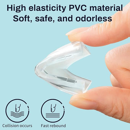 23 Pack Corner Protector, Table Protectors, Clear Furniture Edge Safety & Corner Guards Bumpers Cushion to Cover Sharp Furniture & Table Edges