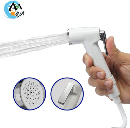 Dual Mode Toilet Bidet Sprayer Head – Chrome Finish Handheld Bidet for Toilet & Bathroom Cleaning – Cloth Diaper Sprayer, Muslim Shower, Jet Spray – G1/2 Coupling