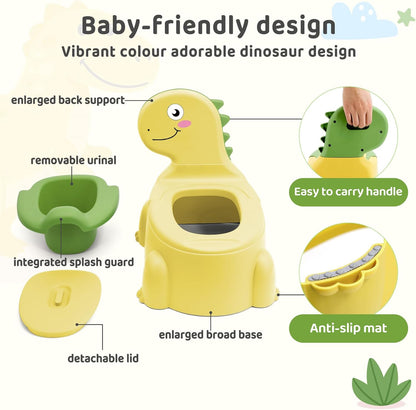 Potty Seat Baby Training Chair Boys Girls Toddler Whale Comfortable children 1-5 years old Baby toilet Animal seat with lid back potty trainer (Pink)