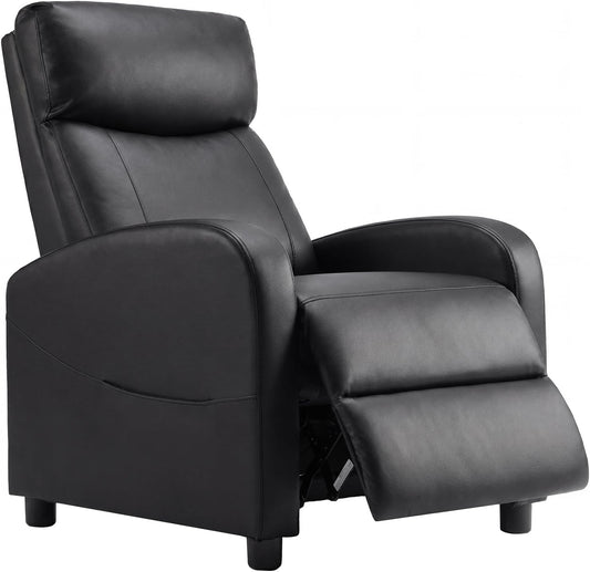 Sweetcrispy Recliner Chair, 360 Swivel Rocker Chair for Adults, Glider Rocker Recliners, Nursery Chairs for Living Room, High Back, Upholstered Deep Seat, Classical Brown