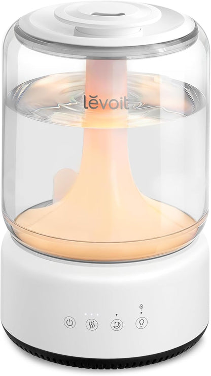 LEVOIT Dual 200S Smart Humidifiers for Bedroom, Top Fill, Customize Humidity for Home, Baby Nursery & Plants with Humidistat, Essential Oil Diffuser, Schedule, Timer, APP & Voice Control, 3L, Blue