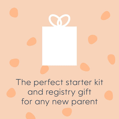 Diaper Genie Signature Gift Set | Includes Easy Roll Refill with 48 Bags | Holds Up to 2256 Newborn Diapers, Plastic