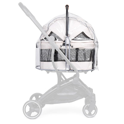 Beberoad Unisize Pet Stroller Rain Cover - Foldable Clear Protection for Snow, Wind & Rain, Suitable for X2/X3/T5/T6/X5 & Various Stroller Models