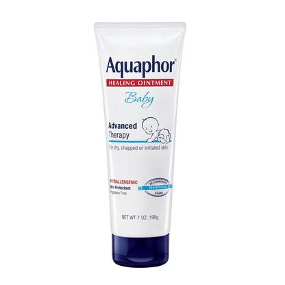 Aquaphor Baby Healing Ointment (14 Oz) + 3-in-1 Diaper Rash Cream (3.5 Oz), Hypoallergenic and Fragrance Free Skin Care Set for Babies
