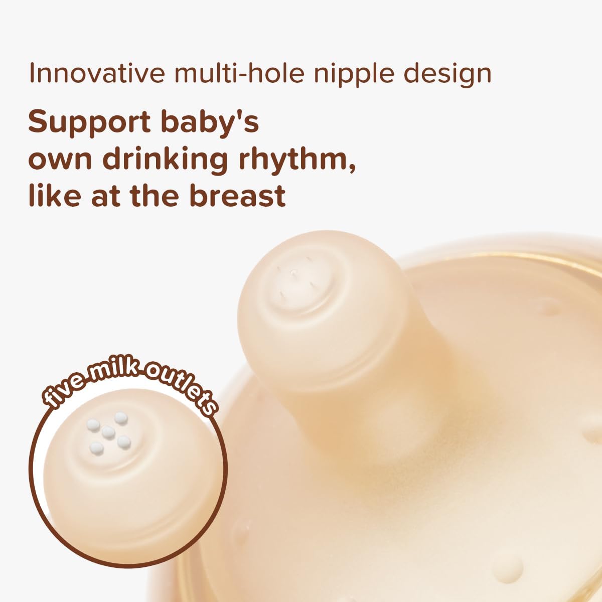Thyseed Anti-Colic Series Nipple, Medium Fast Flow,3+ Months, 1-Pack