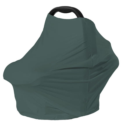 Car Seat Covers for Babies - Multi-use Carseat Canopy Cover Breastfeeding Covers, Stroller Canopy Cover (Navy Dinosaur)