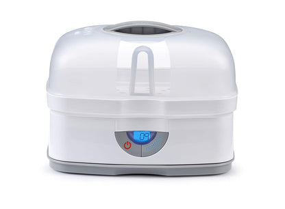 Chicco 3-in-1 Modular Electric Steam Sterilizer for Baby Bottles, Feeding Accessories, and More | Eliminates 99.9% of Germs | 3 Configurations | Automatic Shut-Off and Quiet Operation