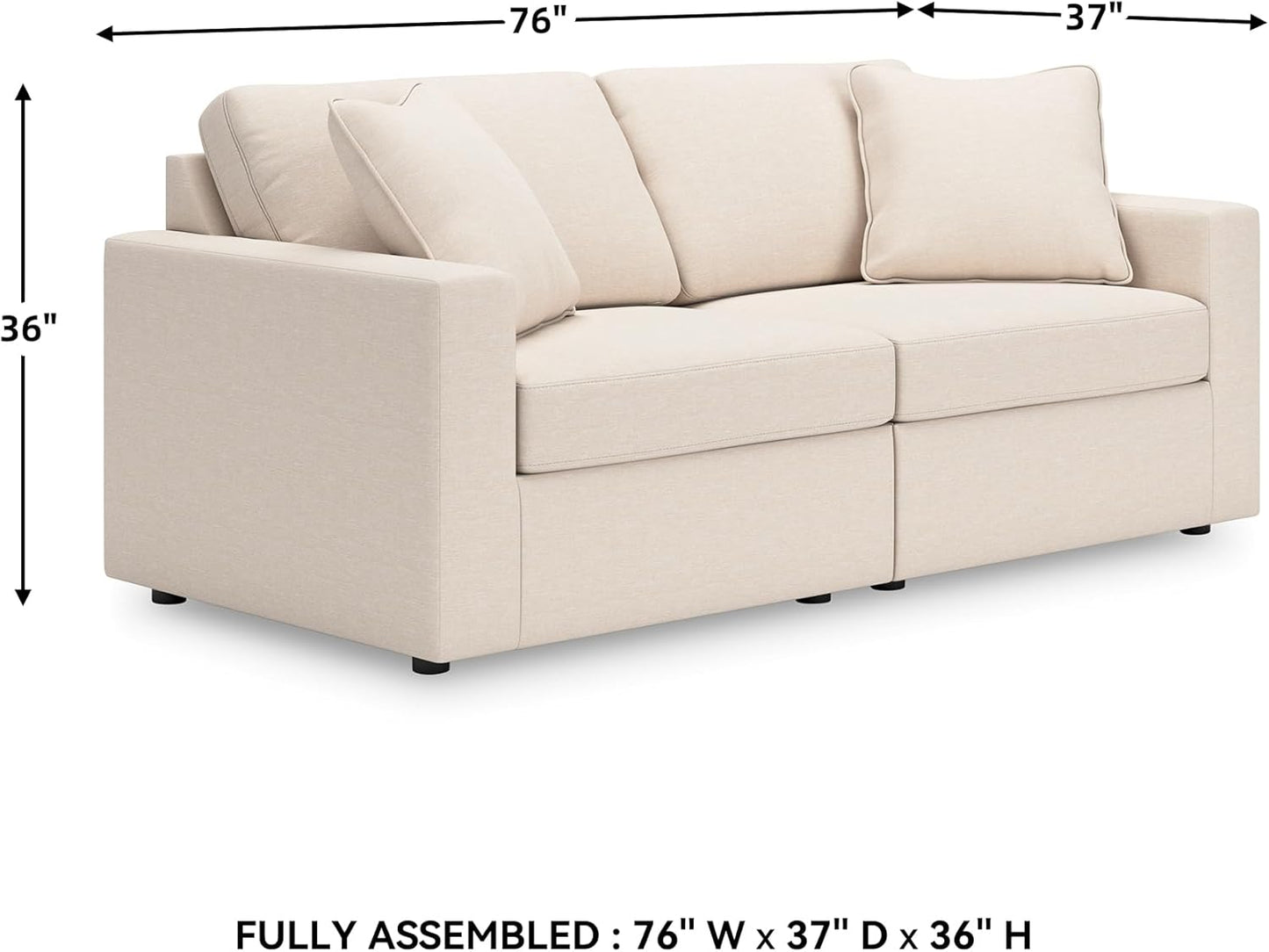 Signature Design by Ashley Modmax Coastal Press-Back Swivel Glider Rocker Recliner with Machine Washable Cover, Hidden Storage Compartments and 2 Bolster Pillows, Beige - Colors A