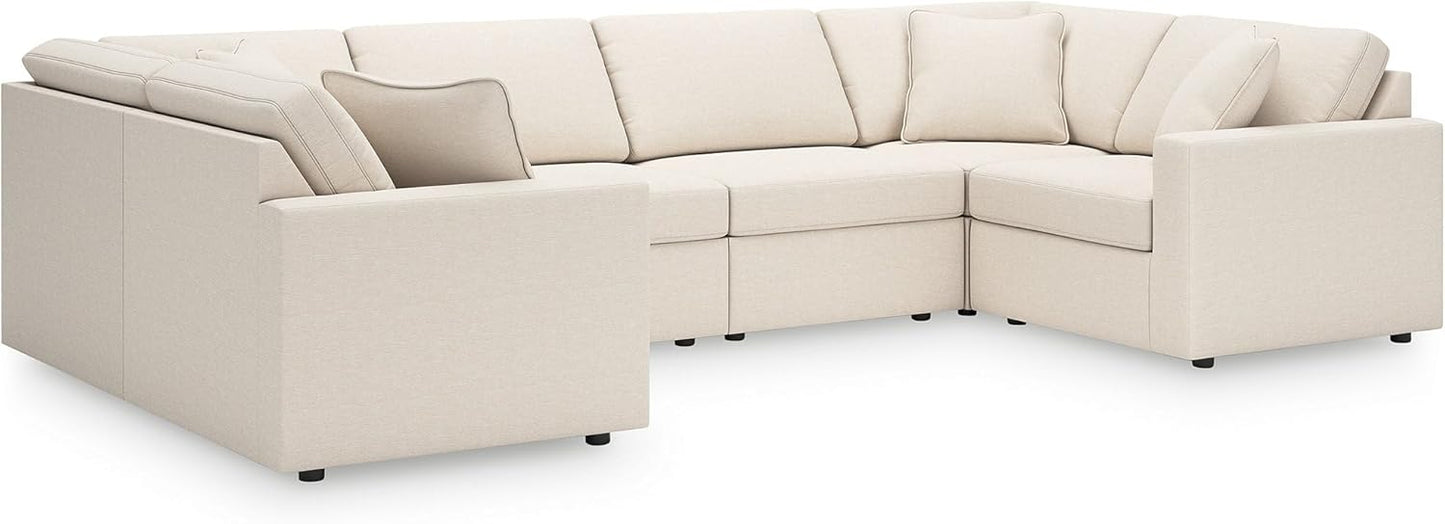 Signature Design by Ashley Modmax Coastal Press-Back Swivel Glider Rocker Recliner with Machine Washable Cover, Hidden Storage Compartments and 2 Bolster Pillows, Beige - Colors A