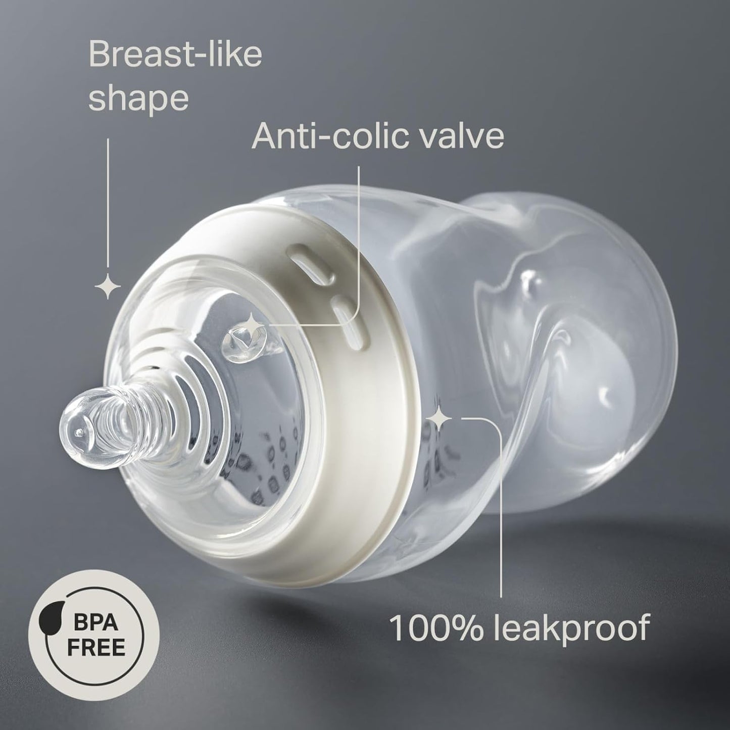 Tommee Tippee Natural Start Baby Bottle, 11oz, Thicker Feed, Breast-Like Nipple for Babies 6 Months+, Green and Teal, 2 Count