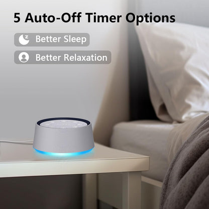 Brown Noise Sound Machine 30 Soothing Sounds White Noise Machine with 12 Night Light Colors Sleep Machine for Adults Baby Kids 36 Volume Levels Noise Canceling for Office Home Privacy