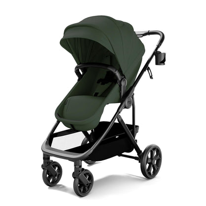 Mompush Baby Stroller, Convertible 2-in-1 with Bassinet Option, Infant Car Seat Compatible, Includes Adapter - Sturdy Full-Size Infant Stroller for Family Adventures