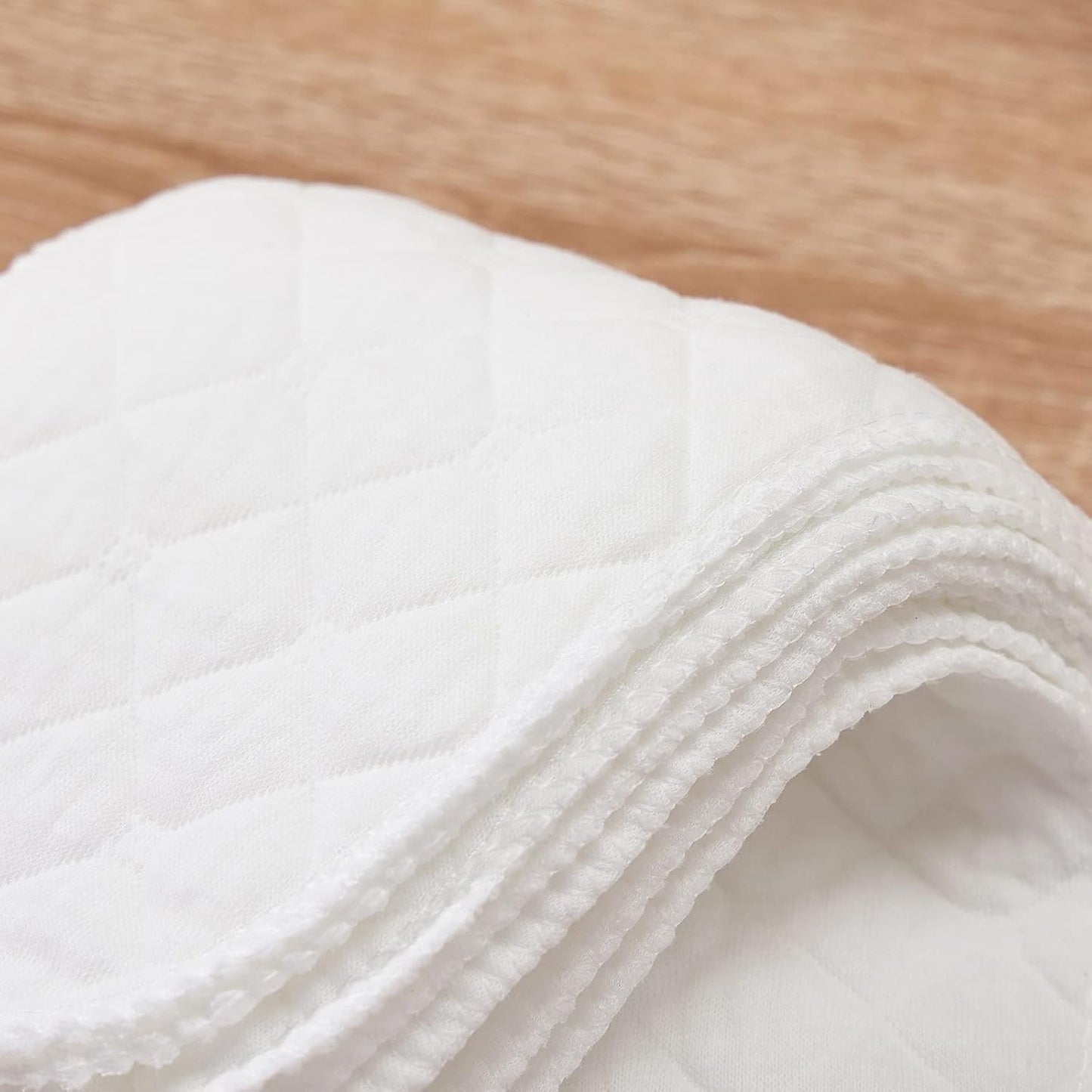 10PCS Three-Layers Cotton Diaper Reusable Solid Casual Infant Baby Cloth Diaper Covers Nappy Liners Insert (Three Layers - S, 30x11cm / 11.81x4.33in)