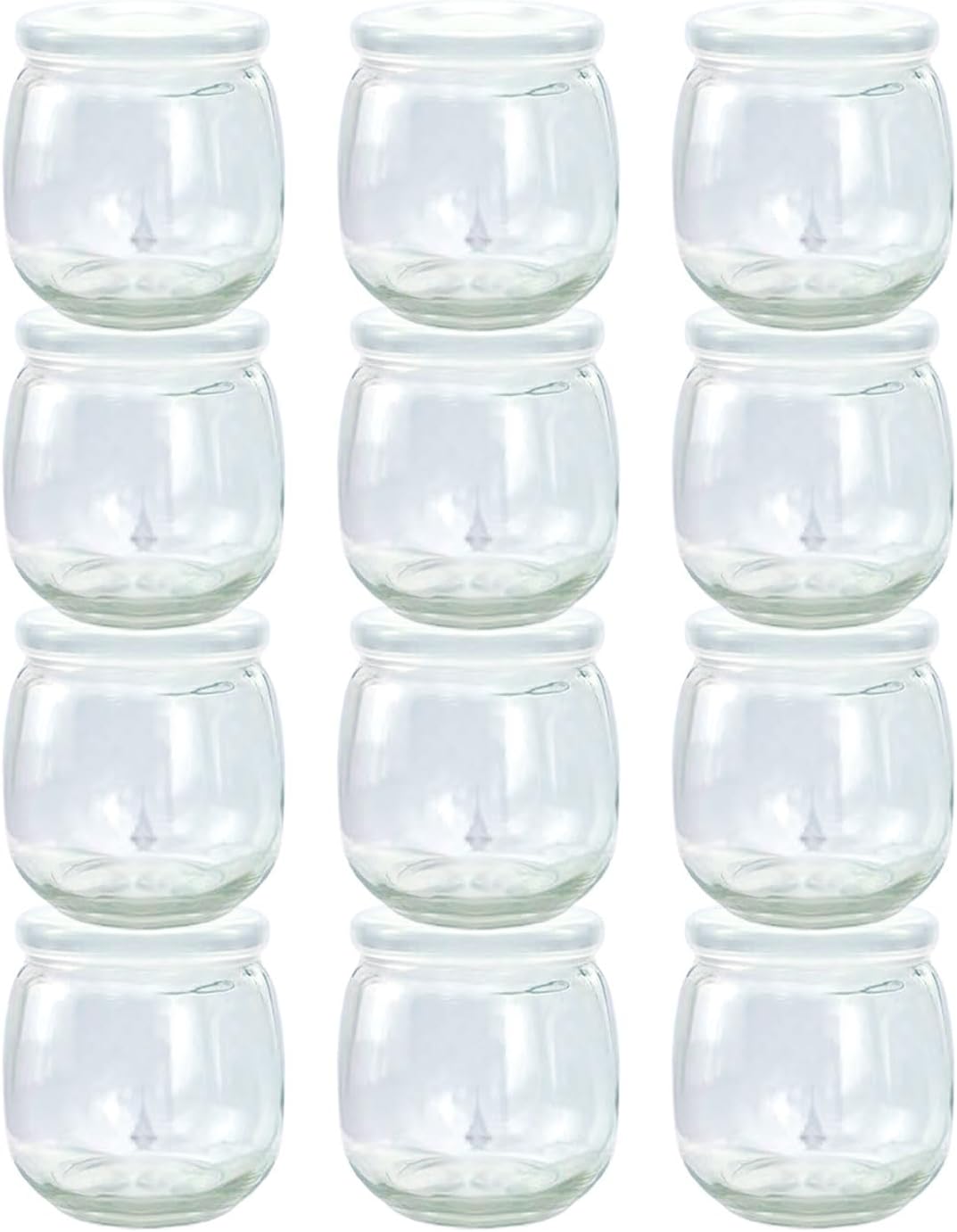 Baby Food Storage Containers,12 Pack Baby Food Containers with Lids,6 oz Glass Baby Food Jars,Small Snack Containers for Toddlers,Thickened Baby Food Storage Containers for Infant and Baby