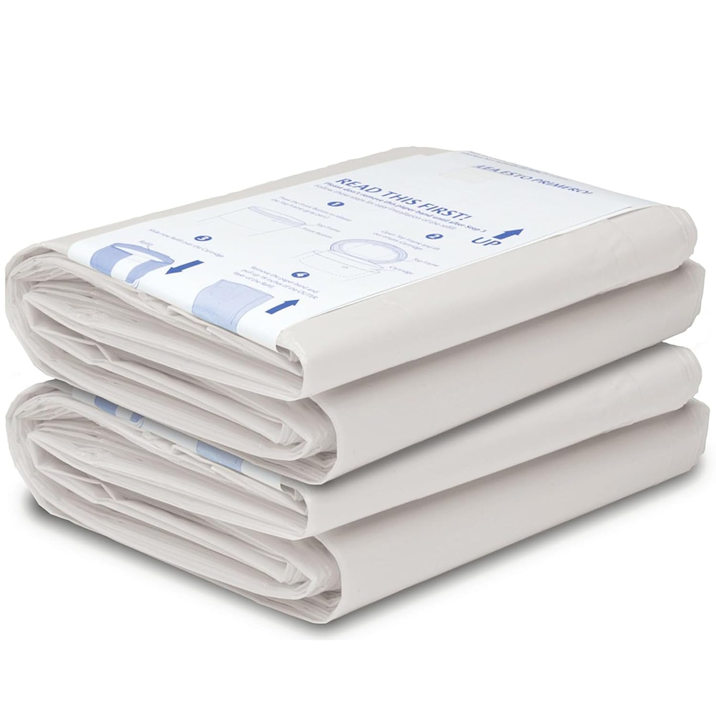 Diaper Dekor Plus Diaper Pail Refills | 4 Count Unscented | Exclusive End-of-Liner Marking | Thick, Quick & Easy to Replace | Most Economical Refill System | for Original and Eko Style Pails