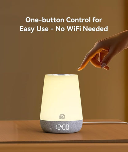 Dreamegg Nite 1 - Baby Sound Machine, Sleep Trainer, Night Light for Kids, Ok to Wake Alarm Clock, 34 Soothing Sounds, App Control, White Noise Sound Machine for Baby Kids Toddler Nursery(Cozy Xmas)