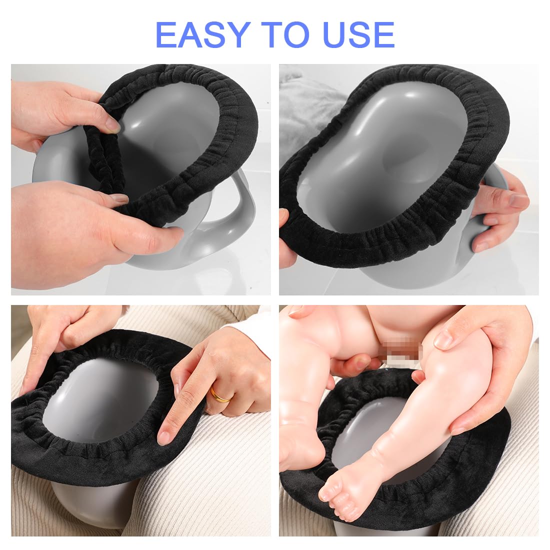 Newborn Baby Potty Toddler Potty Training Toilet for Diaper Free with Soft Covers Anti Slip Stickers Baby Elimination Communication for Boys & Girls