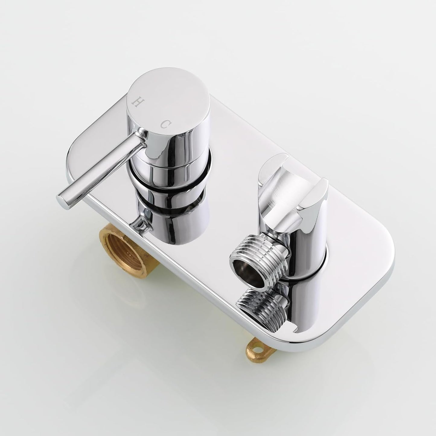 Tecmolog Stainless Steel Bathroom Bidet Sprayer Set Concealed Bidet Sprayer for Toilet Hot and Cold Handheld Cloth Diaper Sprayer Kit