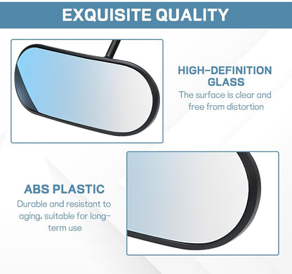 Wuyaoyao HD Baby Car Mirror Rear Facing, Stick-on 360° Adjustable Baby Rear View Mirror for Cars Windshield, Wide Angle Convex Safety Rearview Mirrors for Backseat, Car Accessories Interior (Stick-on)