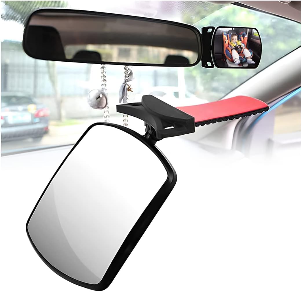 Baby Car Interior Rearview Mirror, Special Mirrors For Observing The Rear Row, Convex Wide Angle HD Clear Baby Child Vehicle Seat Auxiliary Mirror, Universal for SUV Truck Van