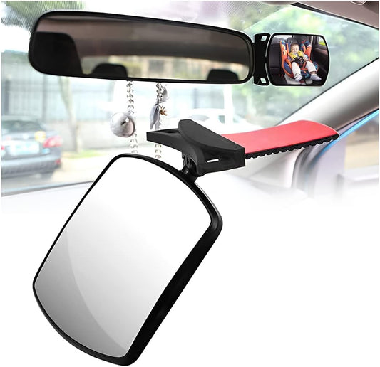 Baby Car Interior Rearview Mirror, Special Mirrors For Observing The Rear Row, Convex Wide Angle HD Clear Baby Child Vehicle Seat Auxiliary Mirror, Universal for SUV Truck Van
