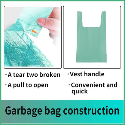 Handle Trash Bags 4 Gallon 100 Counts Small Garbage Bags for Office,Kitchen,Bedroom Waste Bin, Rubbish,Trash Can Liner