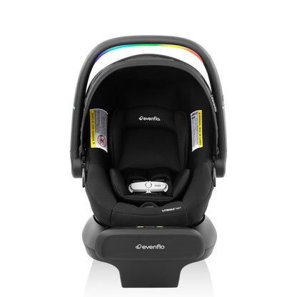Evenflo Shyft Intuiti Travel System with Revolve180 LiteMax™ NXT Rotating Rear-Facing Lightweight Preemie and Infant Car Seat 3-30 lbs. (Amaranth Pink)