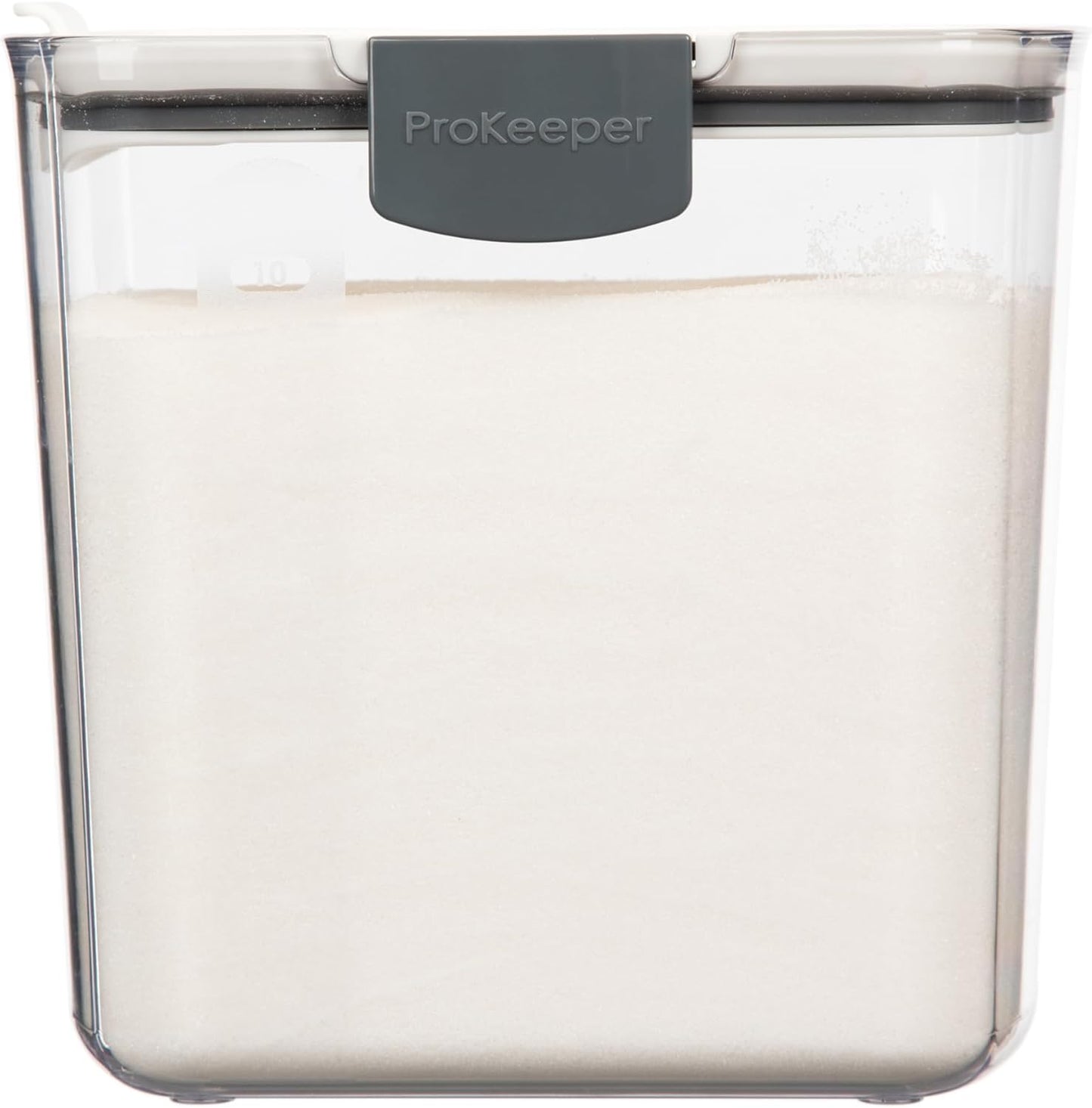 ProKeeper 1 Quart Airtight Powdered Sugar Storage Container – Grey, BPA-Free Plastic