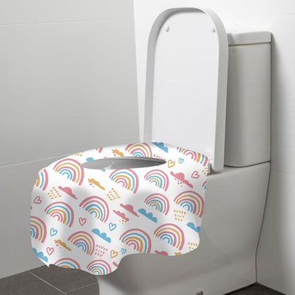 60 Pack Toilet Seat Covers Disposable, Extra Large Waterproof Toilet Cover for Toddlers & Adults, Individually Wrapped Travel Essential Portable Potty Training in Public Restrooms, Trip - Dinosaur