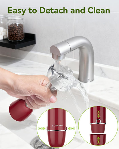 Immersion Blender Handheld 5 in 1 Hand Blender, 1000W Hand Mixer Stick, BPA-Free 12 Speed Handheld Blender 304 Stainless, Beaker, Chopper, Whisk and Milk Frother, Soup, Smoothies, Baby Food, Sauce