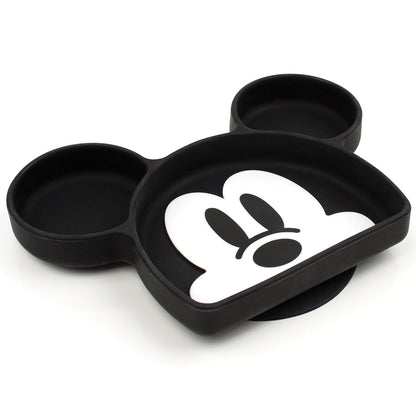 Bumkins Disney Toddler and Baby Suction Plate, Silicone Grip Dish, Baby Led Weaning, Kids Feeding Supplies, Non Skid Sticky Bottom, Platinum Silicone, for Children Ages 6 Months Up, Toy Story Alien