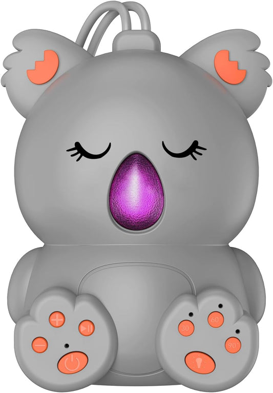 Baby Sleep Sound Machine & Bluetooth Speaker | Portable White Noise Sound Machine with 3 Timers for Nursery, Travel | Non-Looping Soothing Sounds Sleeping Music for Infants, Toddlers & Kids