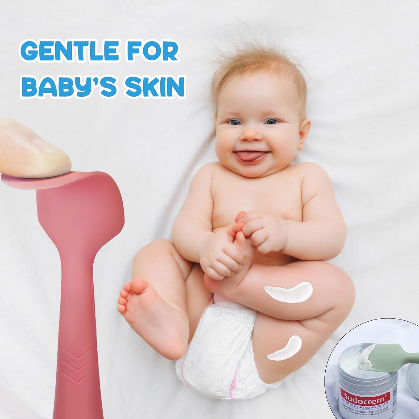 Baby Diaper Cream Spatula, Seeway 3 pack Baby Butt Paste Spatula, Diaper Cream Applicator for Newborn Babies-Baby Necessities - Suitable for Aquaphor, Desitin