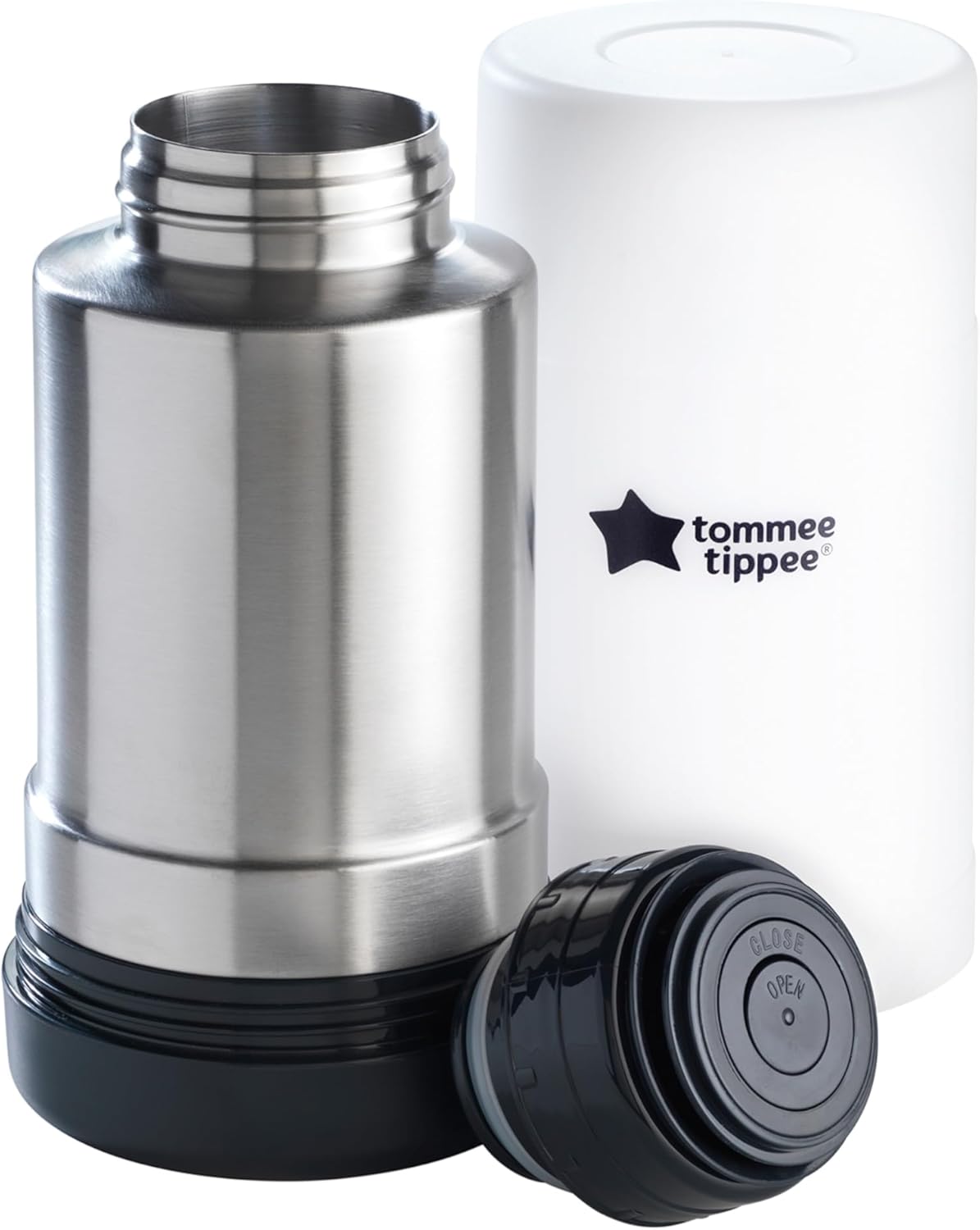 Tommee Tippee Baby Bottle and Food Warmer, Warms Breast Milk, Formula, Jars and Pouches to Body Temperature in Minutes, Automatic Timer, Touch Settings, White