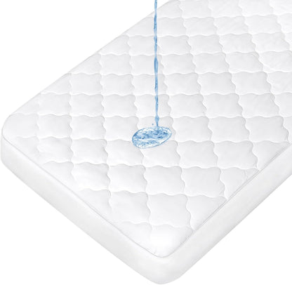 Pack and Play Mattress Pad, Compatible with Baby Trend Nursery Suite EZ-Fold Playard, Pack and Play Mattress Sheets Cover Protector Waterproof Soft Quilted