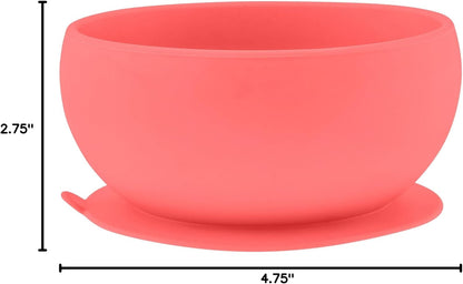 Stephen Joseph, Silicone Baby Bowls, Suction Bowl, Stay Put Suction Bowl, First Stage Self Feeding, Dino