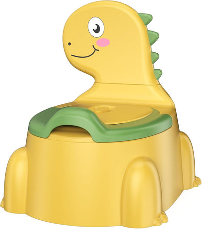 Potty Training Toilet, Toddler Potty Training Seat Baby Potty Chair, Dinosaur Toilet Potty Seat for Boys Girls Kids Toddlers, Portable Travel Potty with lid,Urinal, Splash Guard, Non-Slip Pad(Blue)
