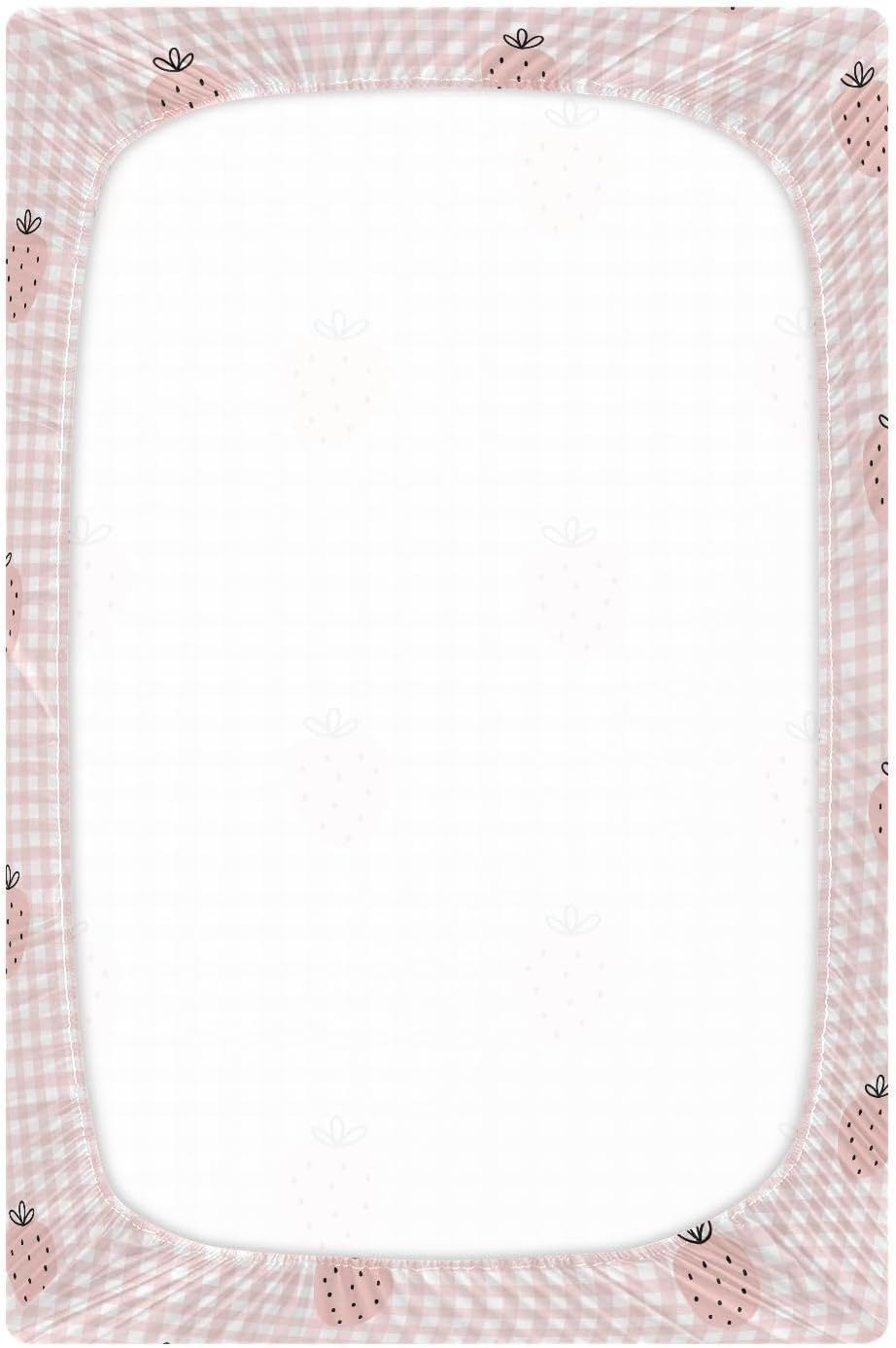 Fitted Crib Sheets Cactus and Floral Stretchy Portable Playard Sheets for Baby Toddler, Breathable Soft Mini Crib Mattress 52 x 28 in for Boys and Girls